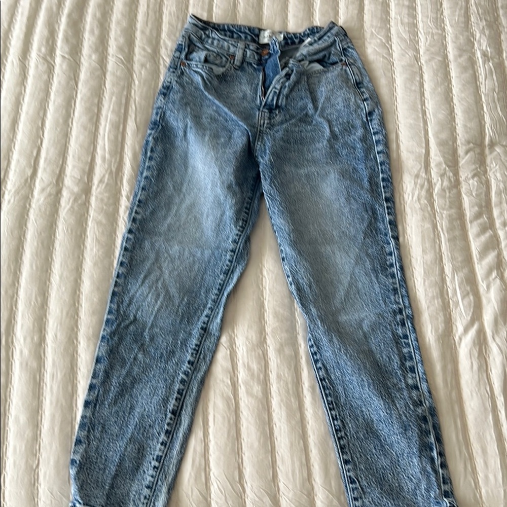 Bohme Blue Straight Leg Jeans with Classic Style
